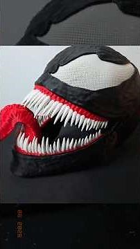 HOW TO MAKE THE VENOM MASK IN 3D 😱 #3dprinting #venom #tutorial #shorts