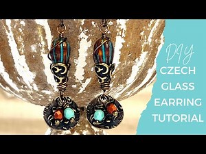 How to Make Beaded Earrings using Wire Wrapped Loops | EASY DIY Jewelry