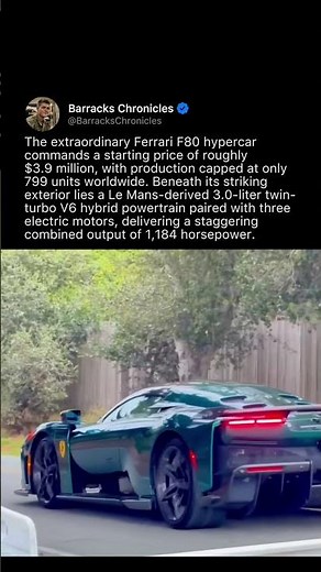 FERRARI F80 PRICE AND SPECS
