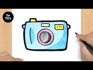 #828 How to Draw a Camera - Easy Drawing Tutorial