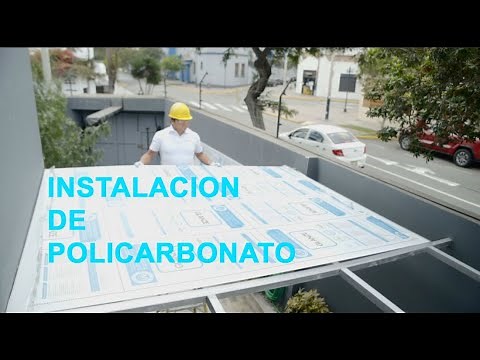 Instalación de Lamina de Policarbonato