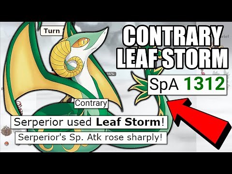 CONTRARY LEAF STORM SERPERIOR IS UNBEATABLE! POKEMON SCARLET AND VIOLET | POKEMON SHOWDOWN