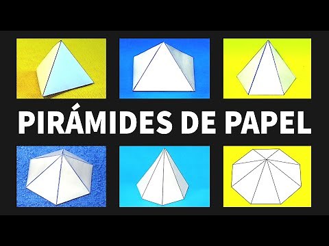 COMO HACER PIRAMIDES DE PAPEL