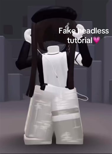 fake headless💗 #roblox #fakeheadless #headless #headlessfalsa #lentejas