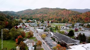 Downtown Banner Elk NC, Banner Elk North Carolina Aerial