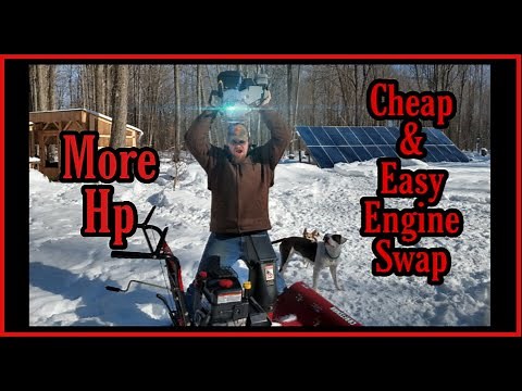 Craftsman Snow Blower Engine Replacement (Complete Video W/Bolt Sizes)