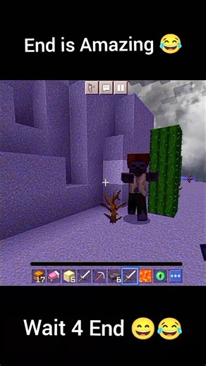 Minecraft End is amazing { Funny } 🤣😂 #shorts #comedy #minecraft