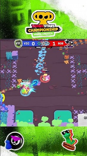Bobby takes down THREE and saves the entire round! #bsc26 #supercell #brawlstars #America
