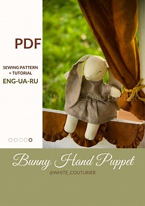 Bunny Hand Puppet Sewing Pattern PDF | Stuffed Animal | Step-by-step Tutorial | Halloween DIY Toy | Instant Digital Download - Etsy