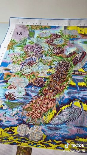 Unboxing a Colorful Cross-Stitch Kit