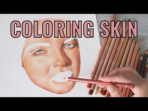 COLORED PENCIL REALISTIC SKIN TIPS | Coloring a Portrait With Luminance and Polychromos