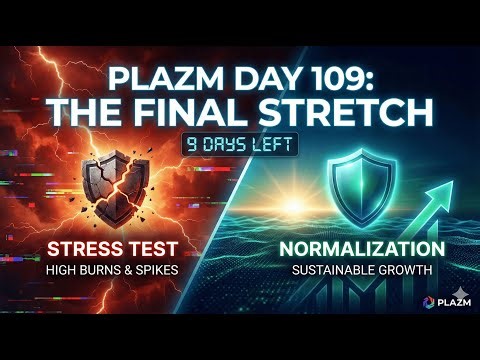 PLAZM Stress Test Update: 762k Burned & The Final 9-Day Stretch