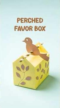 DIY Perched Favor Box 🎁✨ | Easy Gift Box Craft | Handmade Paper Craft