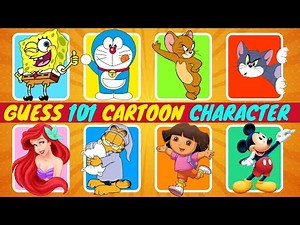 Guess 101 Cartoon Characters Quiz 😱 | Test Your Childhood Memory