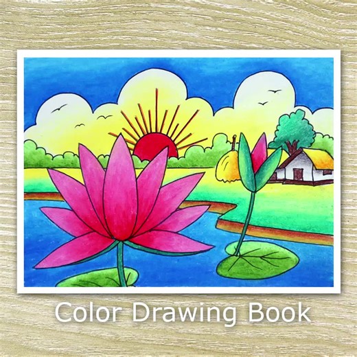 Water Lily Drawing Tutorial - Step by Step Guide