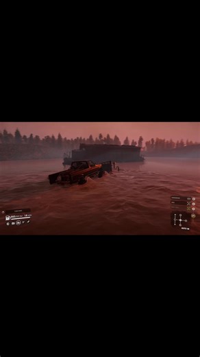Retrieving a Vehicle from Water in SnowRunner Game