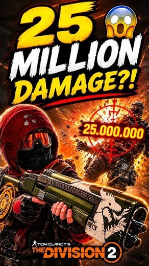 THE CRAZIEST DAMAGE I’VE EVER SEEN!?💀 #division2builds #bestbuilds #shorts