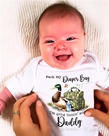 7.9K views · 4 comments | "Pack my diaper bag I'm going huntin' with Daddy!" Find Here: https://youhadmeatcamo.com/products/duck-pack-my-diapers-hunting-with-daddy-with-pant-option? This adorable bodysuit is perfect for little ones ready for adventure! 歷 #BabyFashion #HuntingSeason #DaddyAndMe | You had me at Camo | Facebook