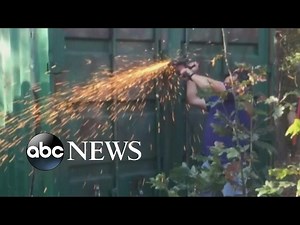 New stunning images of the rescue of a woman held hostage in a storage container