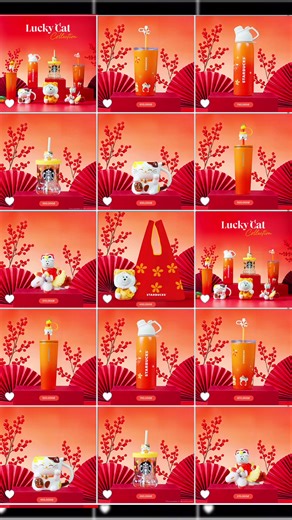 Lucky Cat Collection 13.01 @Starbucks Vietnam #starbuckscoffee #starbucks #starbuckscollection #cat #luckycat