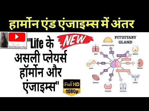 Life के असली प्लेयर्स हार्मोन और एंजाइम्स (diffrence in hormones and enzymes)