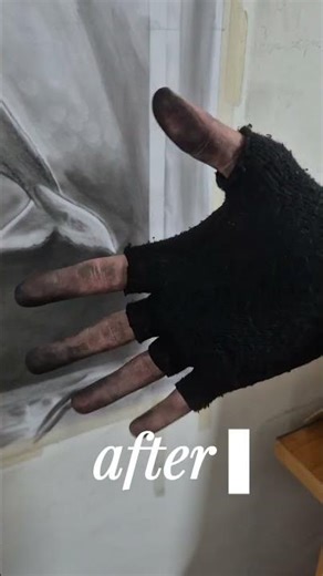 Drawing a Massive Whale with Charcoal 🐋🌊 #shorts #art