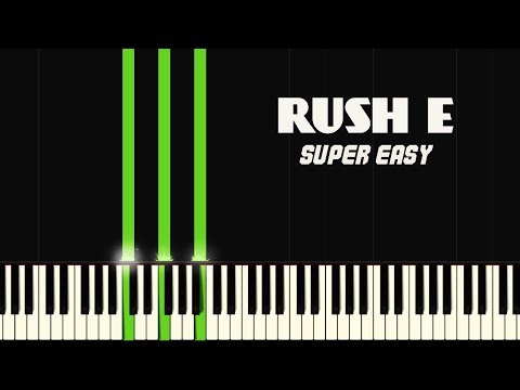 RUSH E - Slow Piano Tutorial 🎹