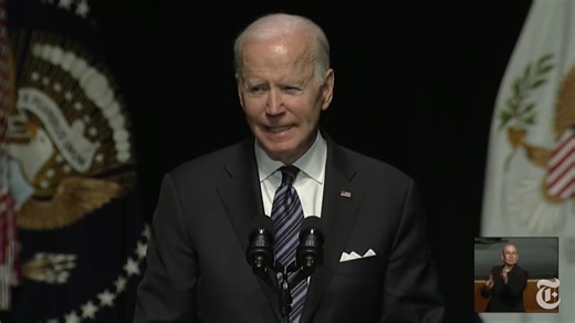 President Biden on Sunday paid tribute to Walter Mondale, a longtime friend and colleague who preceded him as vice president. https://nyti.ms/3vTdHpz | The New York Times