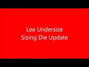 Lee 9mm Undersize Sizer
