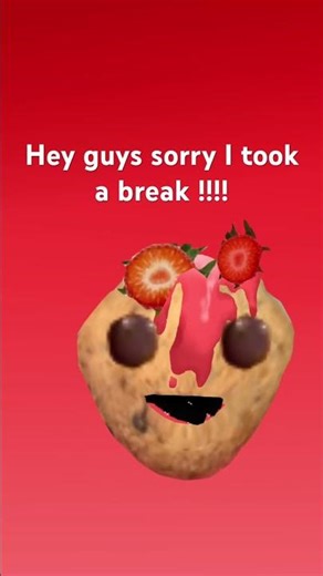 Sorry I took a break #cookie #strawberry #backfrombreak