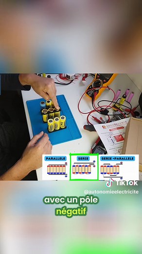 Fabriquer sa propre batterie ? Montage en série vs parallèle : les bases expliquées. 4S 1P : le secret révélé ! #BatterieDIY #MontageÉlectrique #Énergie #Tuto #4S1P