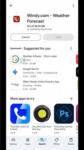 How to install Windy.com app on play store