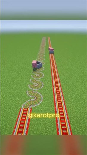 How to build fast rails (in Minecraft)