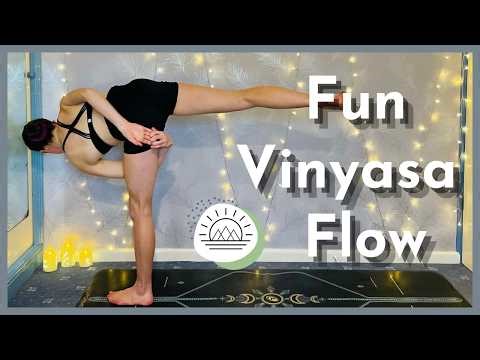 60 Min Fun Vinyasa Flow | Creative Fun Mandala Yoga | Advanced Binds and Balances