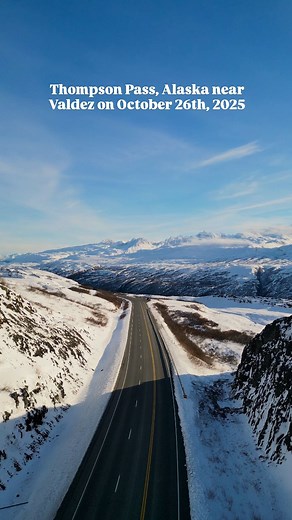 Just a week ago I was up here photographing fall colors. Safe to say winter is here! #alaska #valdezalaska #outdooradventures #landscapephotography #dronevideo #dji #drone #winter #autumn #fblifestyle | Todd Graven Photography
