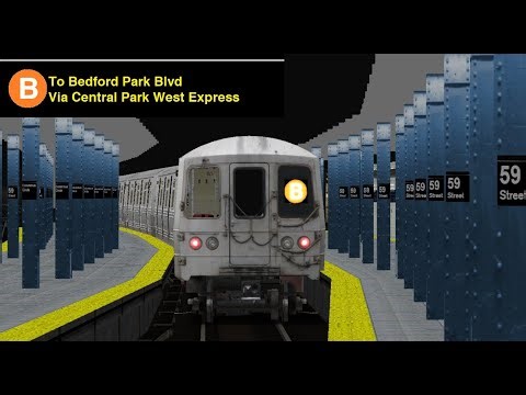 OpenBVE Special: B Train To Bedford Park Blvd Via Central Park West Express (R46)(PM Rush)