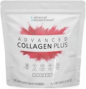 Advanced Collagen Plus Powder – 5 Types of Collagen (I, II, III, V, X) with Biotin & Chondroitin Sulfate – Supports Skin, Hair, Joints & Nails – Unflavored, Easy-Mix Formula