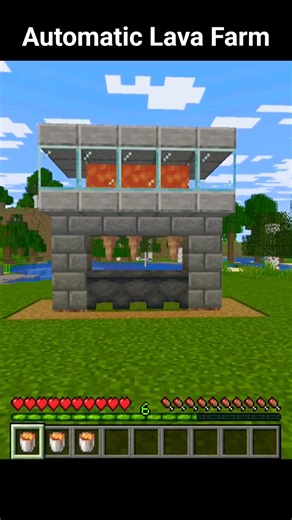 Automatic Lava Farm 🌋 | Minecraft #mctutorial #shortsminecraft #minecraftbuilding