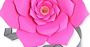 flores de papel gigante fáceis