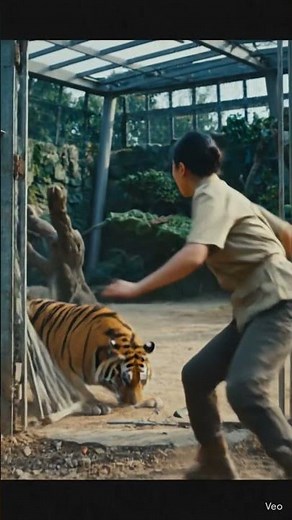 Tiger Breaks Cage & Escapes 😱🦁 | Zoo Keeper Helpless | Real Tiger Escape Short Video