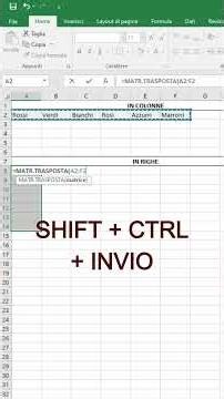 Swap rows and columns like this #excel #hacks