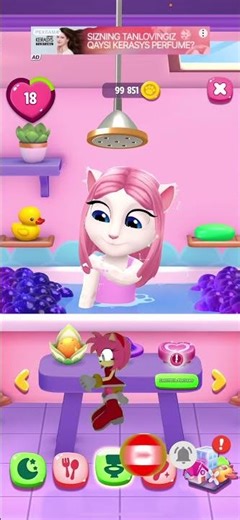 TimeTitle: Angela’s Cute Shower Time! 🚿✨