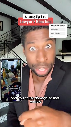 Uber Passenger’s Mistake Causes Motorcycle Crash—Can Driver Be Sued Too? Attorney Ugo Lord Reacts!