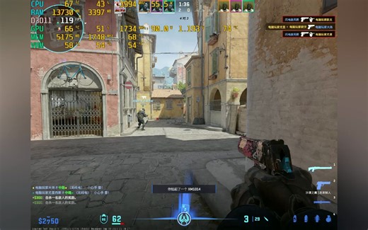 RX5700XT在CS2中的帧数表现