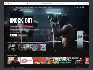 Netflix Web UI Interaction of New Features