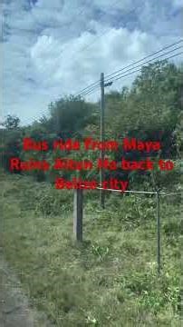 Bus ride from Athun Ha ruins back to Belize City through Belizes green countryside