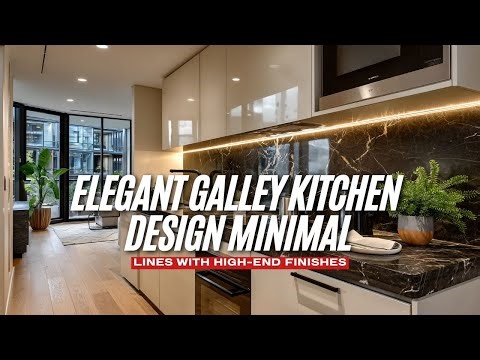 Elegant Galley Kitchen Design Minimal Lines with High End Finishes