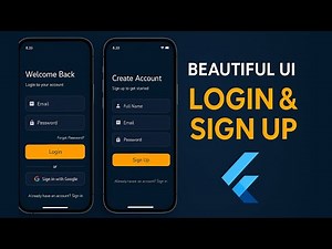 🔥 Flutter Login & Signup Beautiful UI | Clean & Modern Auth Screen Design (2025)