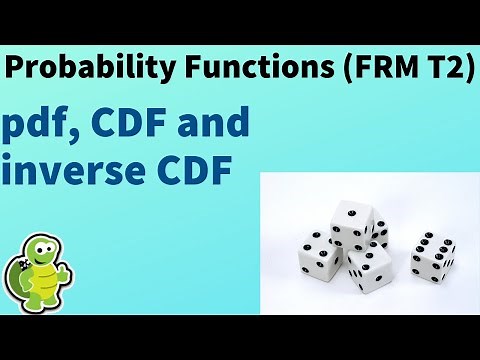 Probability functions: pdf, CDF and inverse CDF (FRM T2-1)