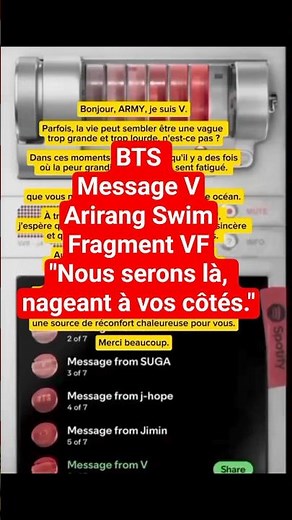 BTS V message vostvf Spotify fragments Arirang traduction française vf vk #bts #taehyung #fragmentV